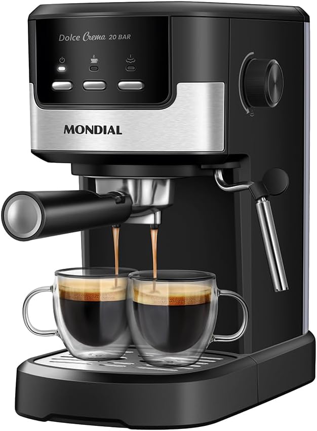 Cafeteira Mondial Espresso Dolce Crema 20 Bar