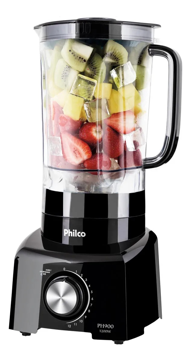 Liquidificador Philco PH900 1200W 3 L (2 L útil) e 12 velocidades