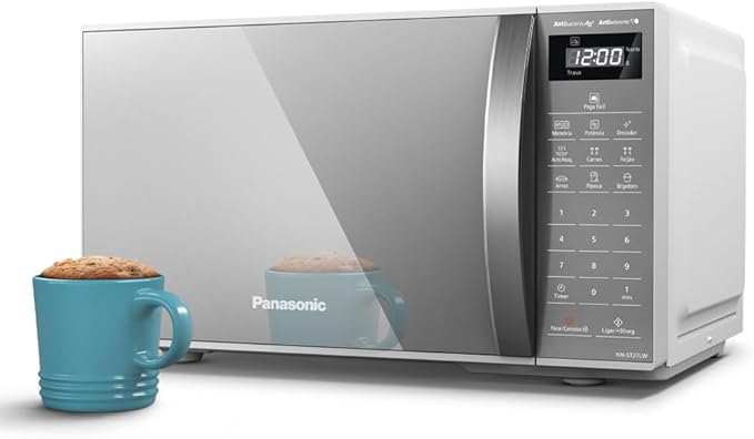 Micro-ondas Panasonic 21L Branco Espelhado NN-ST27LWRU